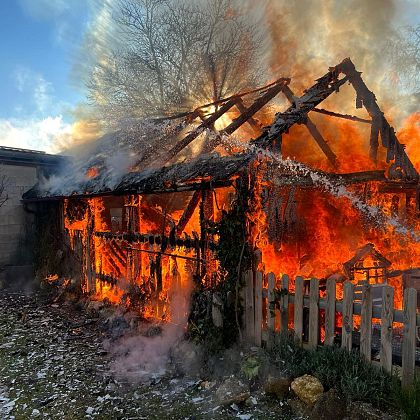 Gebäudebrand in Thann