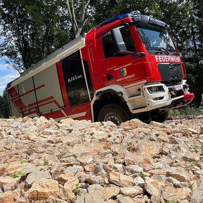 Waldbrand in Sieding