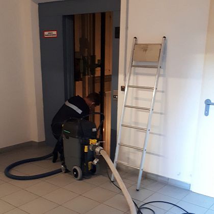 Auspumparbeiten